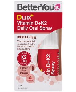 DLux+ Vitamin D+K2 Daily Oral Spray - 12 ml.